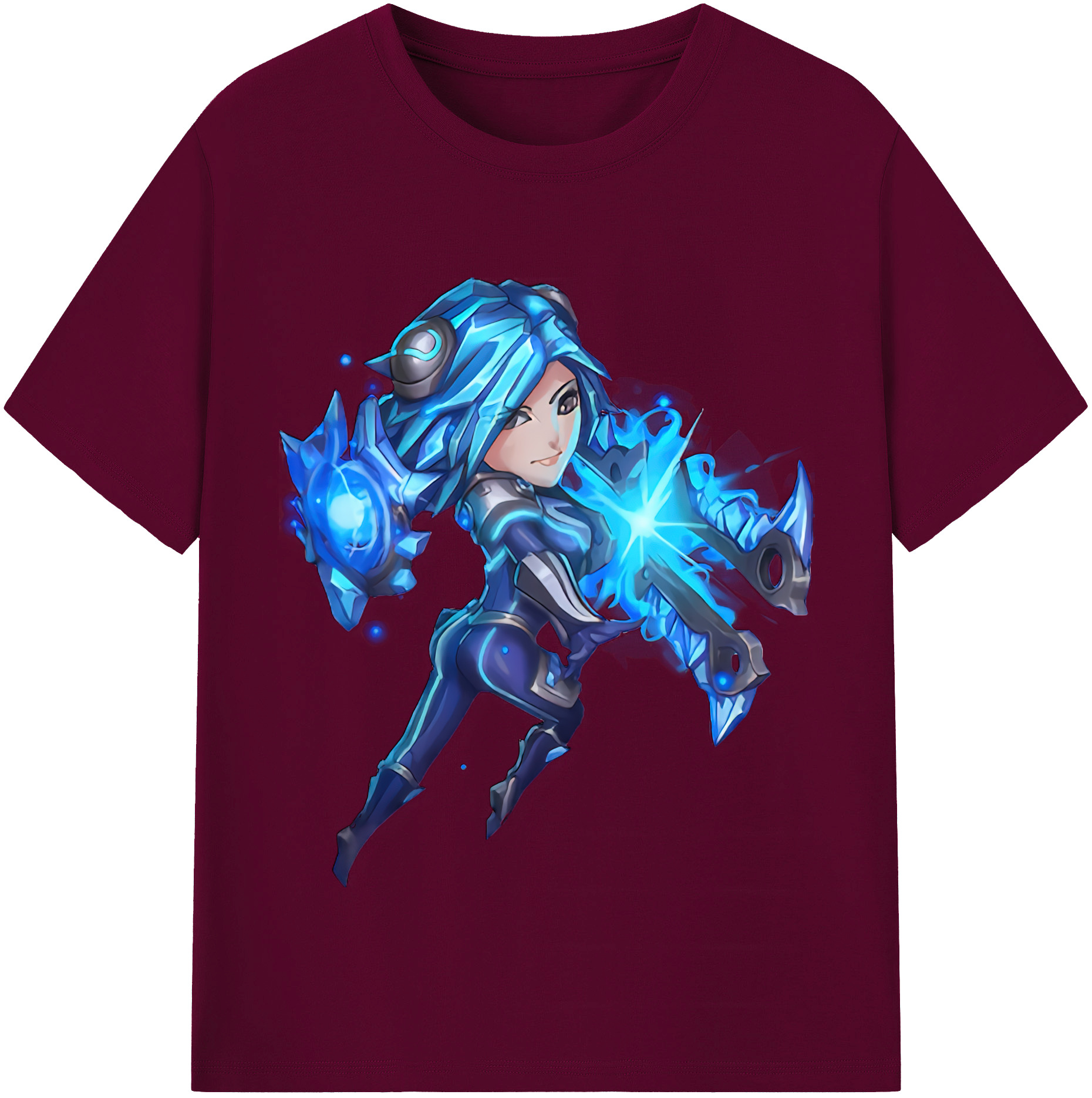 （画像用） リーグ・オブ・レジェンド League of Legends LOL レディースカジュアルプリントTシャツ（綿100％）